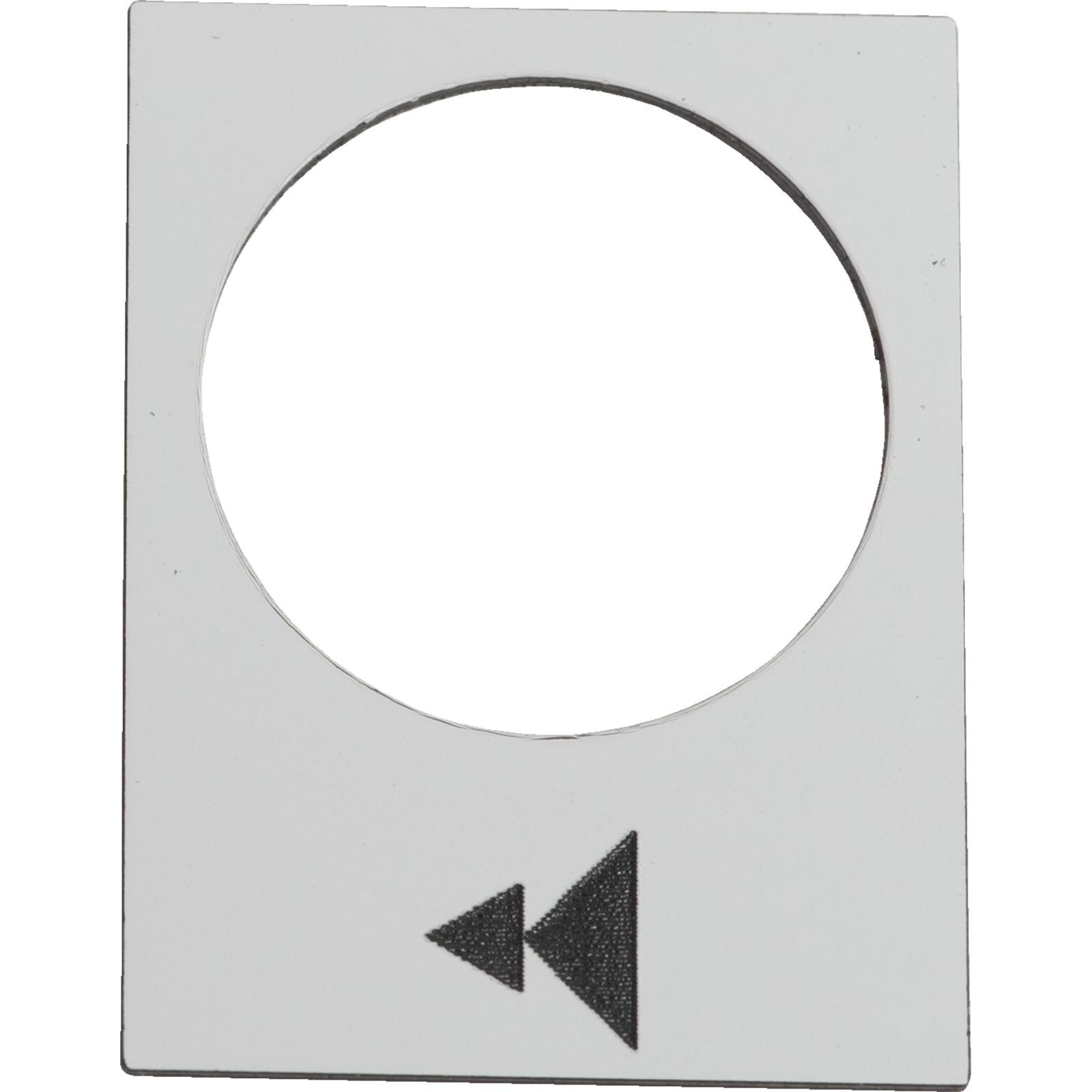 Marked legend, Harmony XAC, legend, 30x40mm, white, raise or right, slow, fast