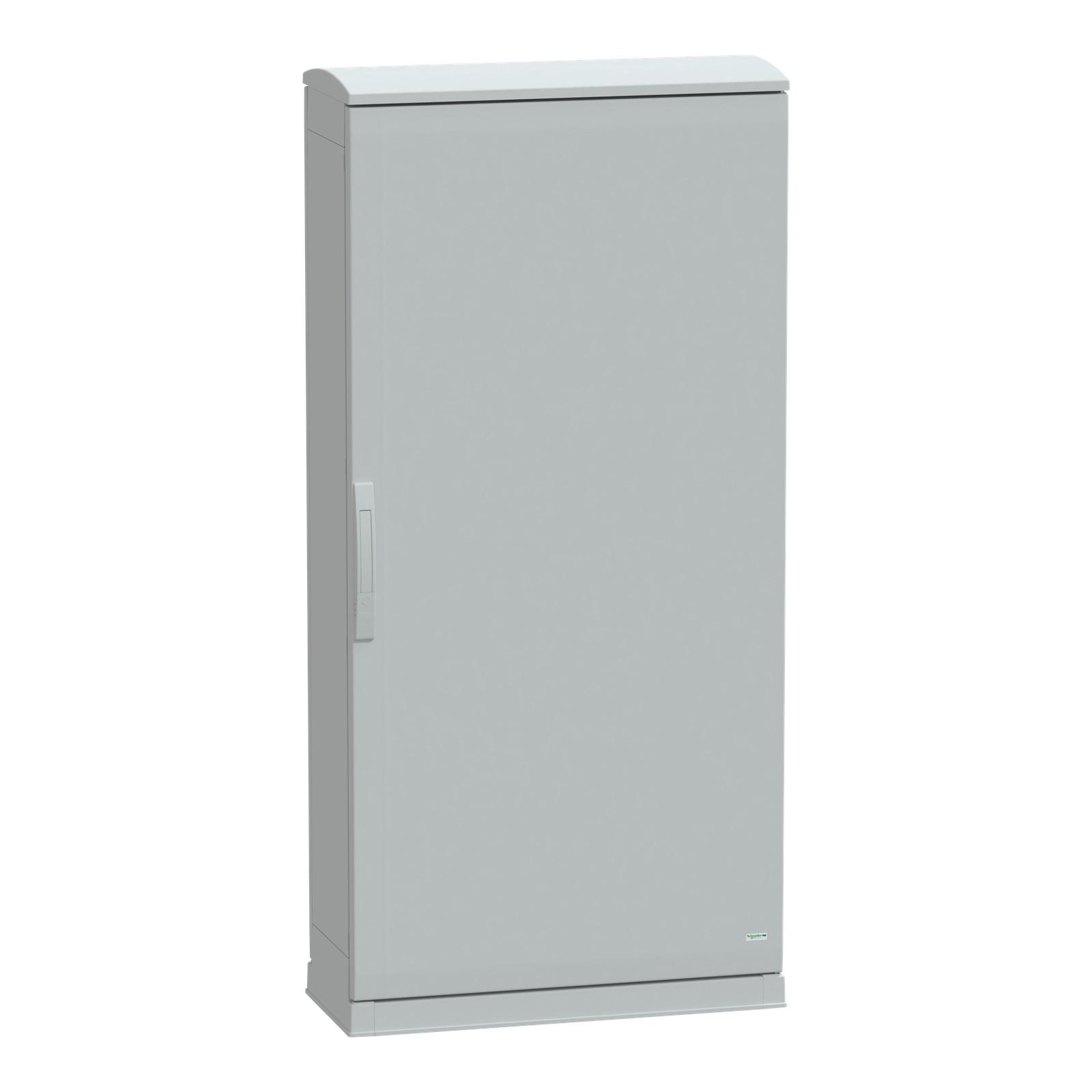 Floor standing polyester enclosure, Thalassa PLA, open bottom, ventilated canopy, 1500x750x320mm, IP44, IK10