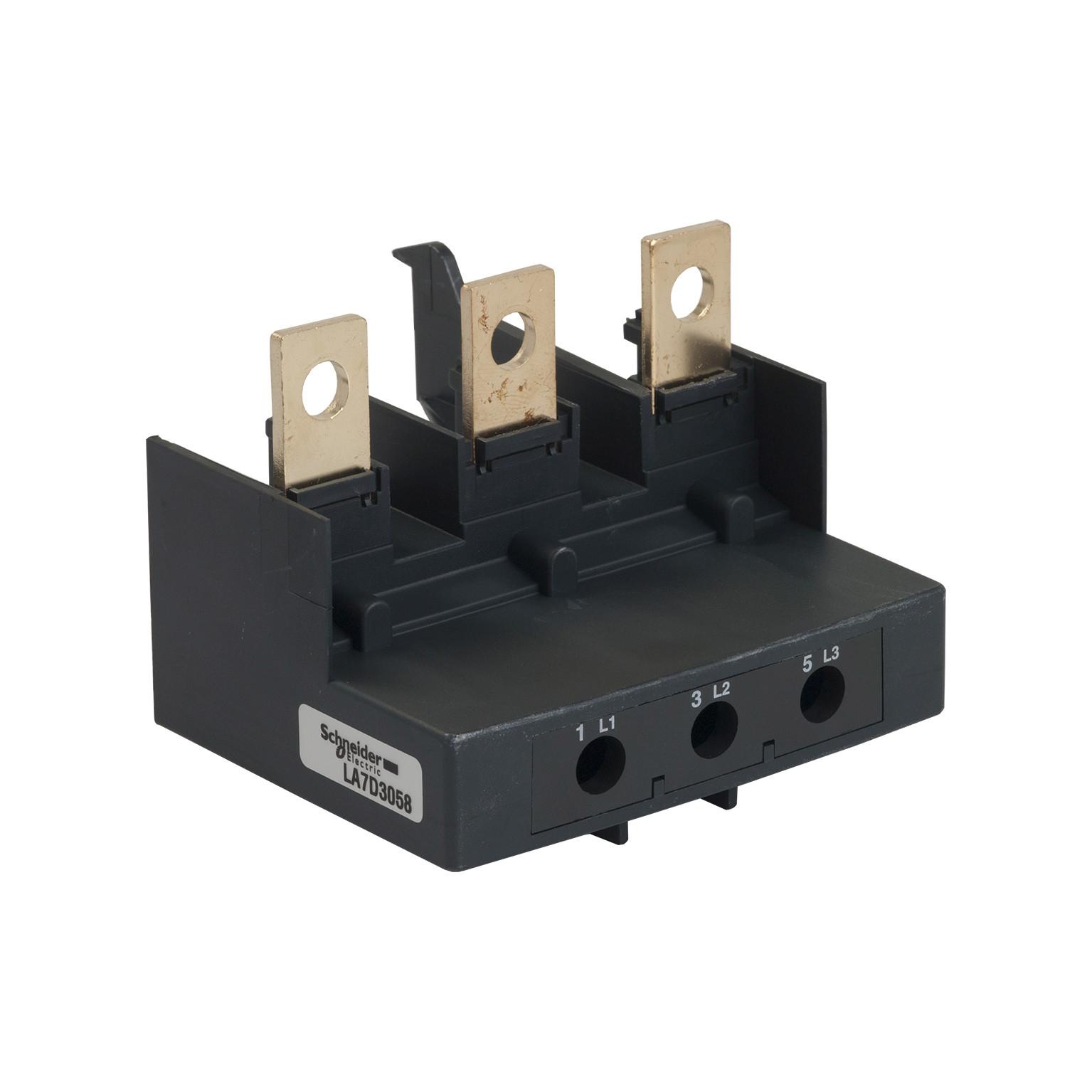 Adapter terminal block,TeSys Deca,for direct mounting of LR2D1**/LR3D1** on LC1D115-D150