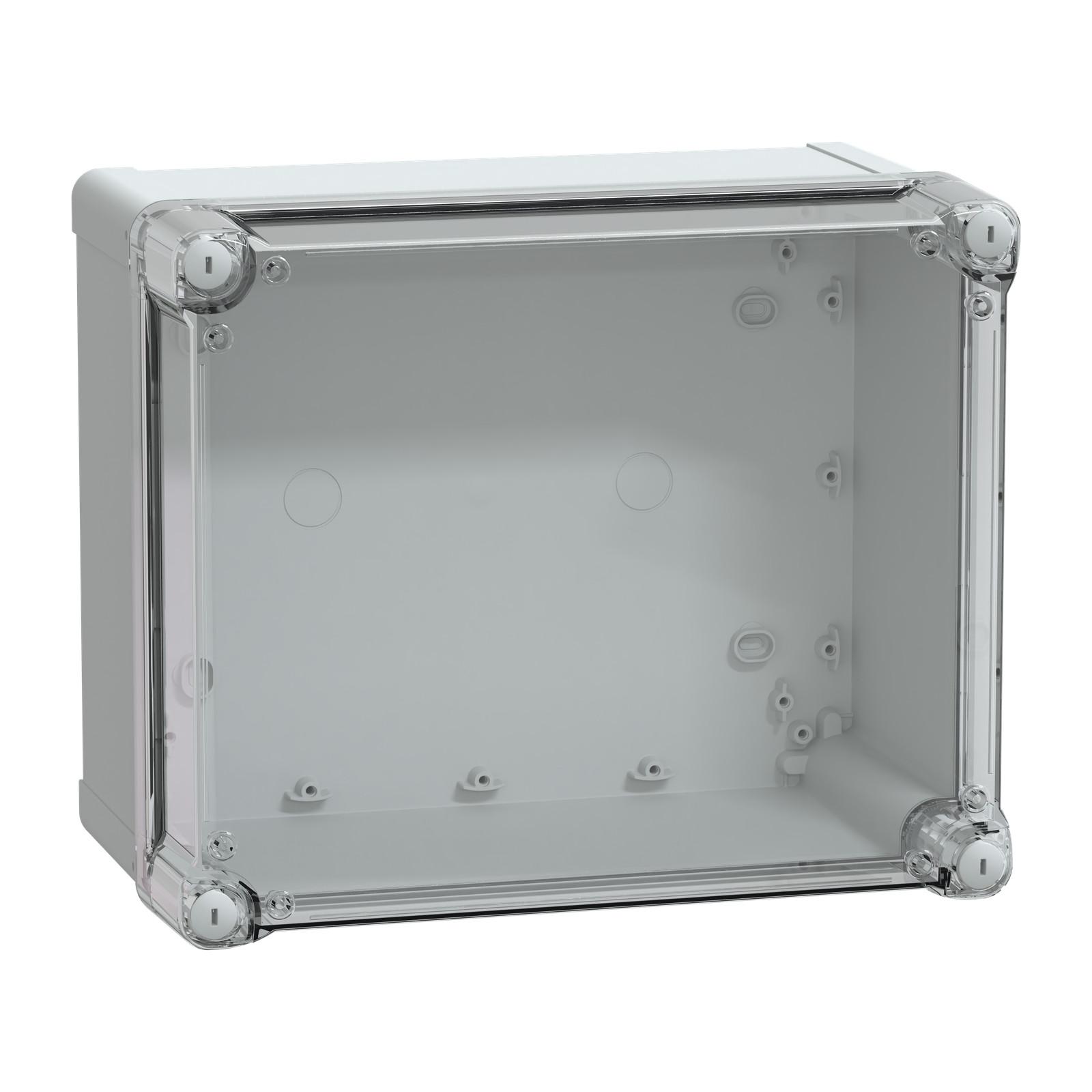 PC box IP66 IK08 RAL7035 Int.H275W225D160 Ext.H291W241D168 Transp.cover H60
