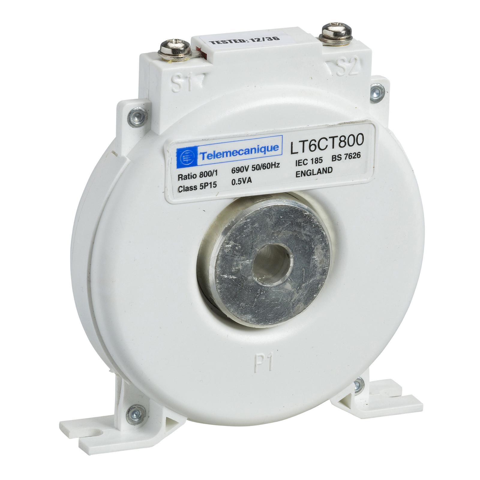 Current transformer, TeSys T, 800:1, class 5P accuracy