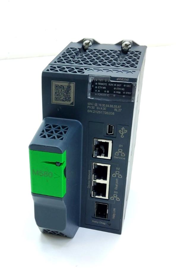 redundant processor, Modicon M580, 8MB, 61 Ethernet devices, 8 local racks, 8 remote IO racks