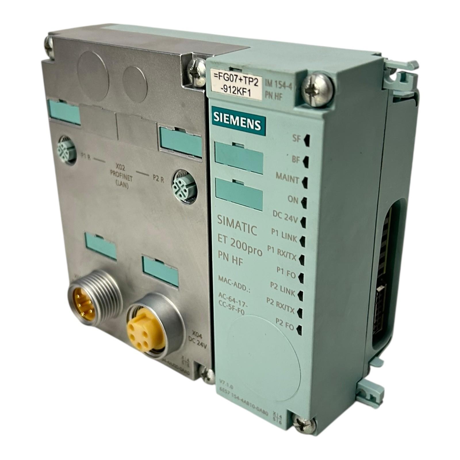 SIMATIC DP, PROFINET, IM154-4, ET 200PRO