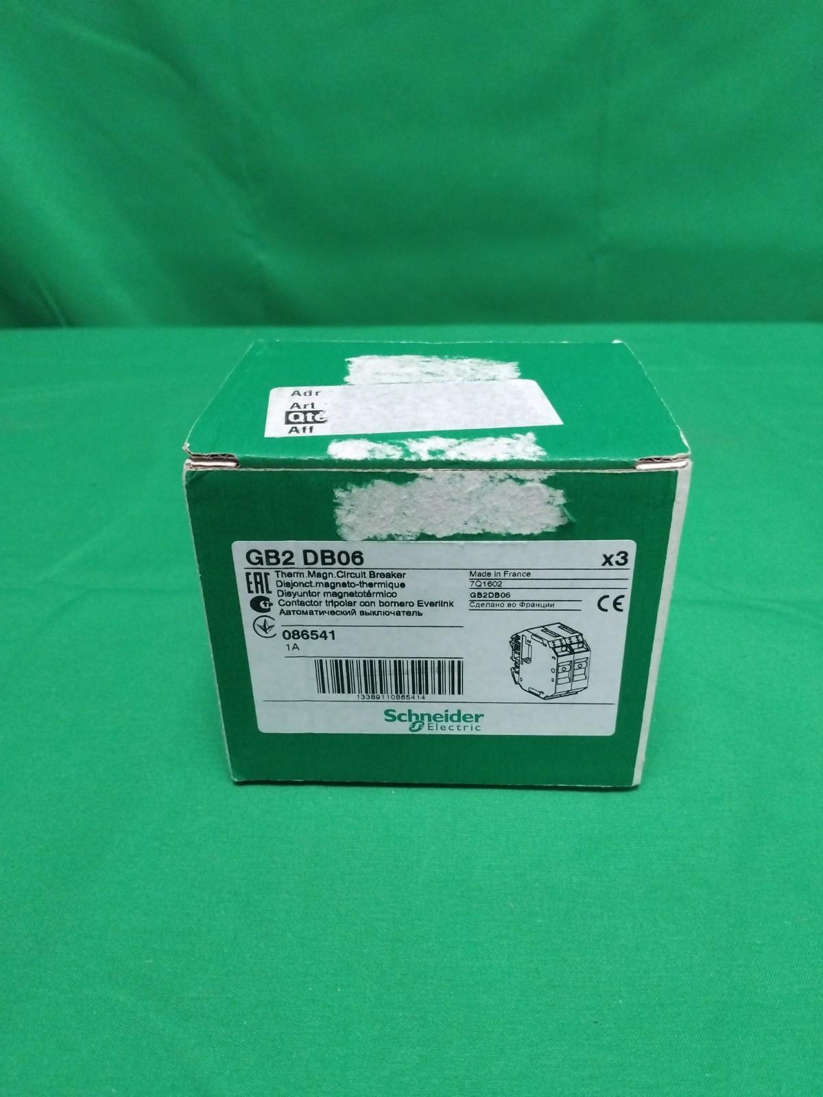 TeSys GB2 thermal magnetic circuit protector, 2 P, 1 A, Id = 14 A