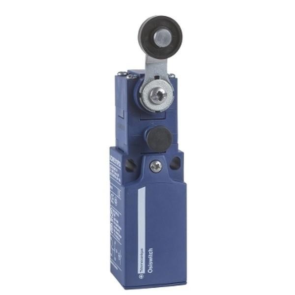 Limit switch, Limit switches XC Standard, XCNR, thermoplastic roller lever, 1NC+1 NO, snap, M20