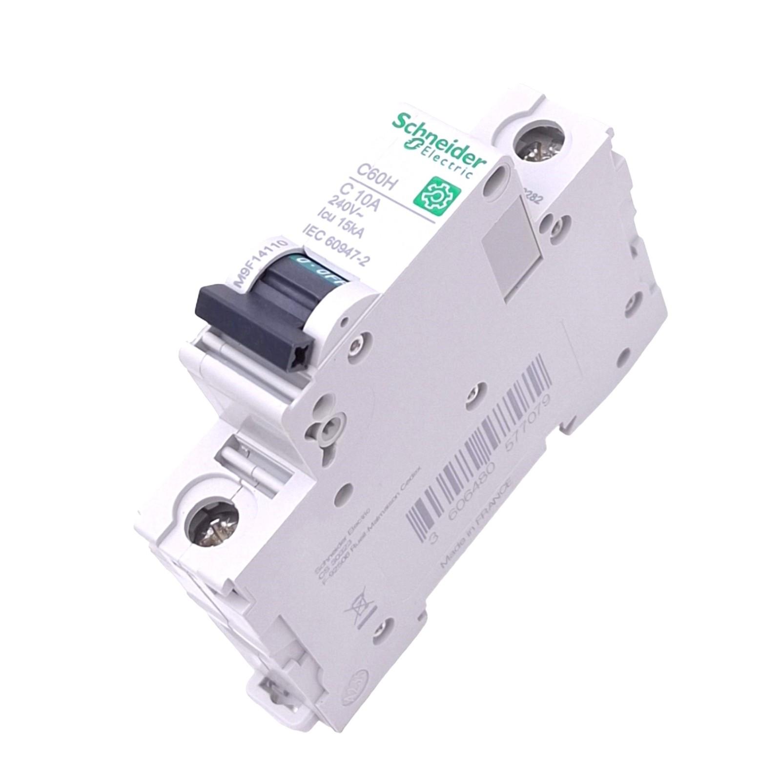Miniature circuit breaker (MCB), Multi9 C60H, 1P, 10A, C curve, 15kA (IEC/EN 60947-2)