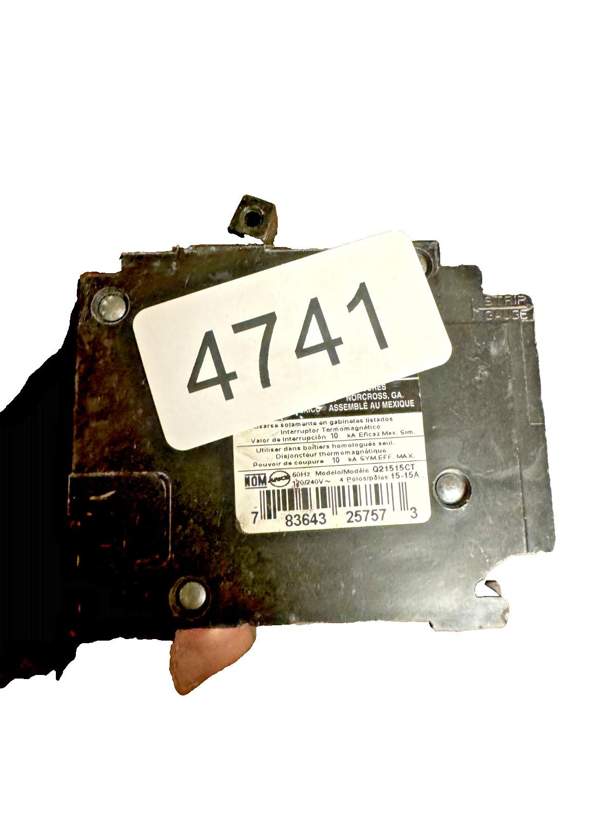 BREAKER (2)15A 1P/(1)15A 2P 10K QT