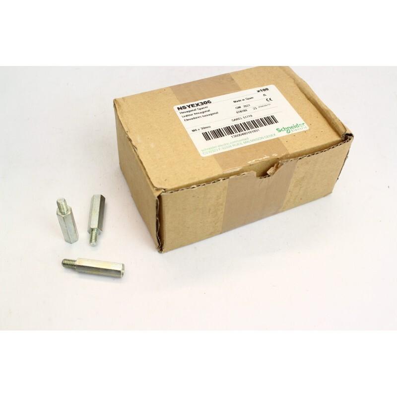 Hexagonal spacers M6 height 30 for raising mounting plates, etc. Supply: 100