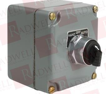 Complete control station, Harmony 9001K, 10A, zinc, grey, 1 push button 1NO + 1NC HAND OFF AUTO, NEMA 3 4 13