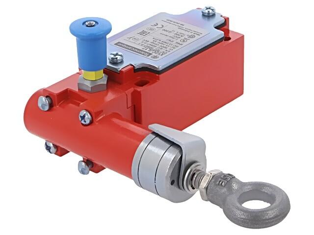 Latching emergency stop rope pull switch, Telemecanique rope pull switches XY2C, e XY2CJ, right side, 2NC, Pg13.5