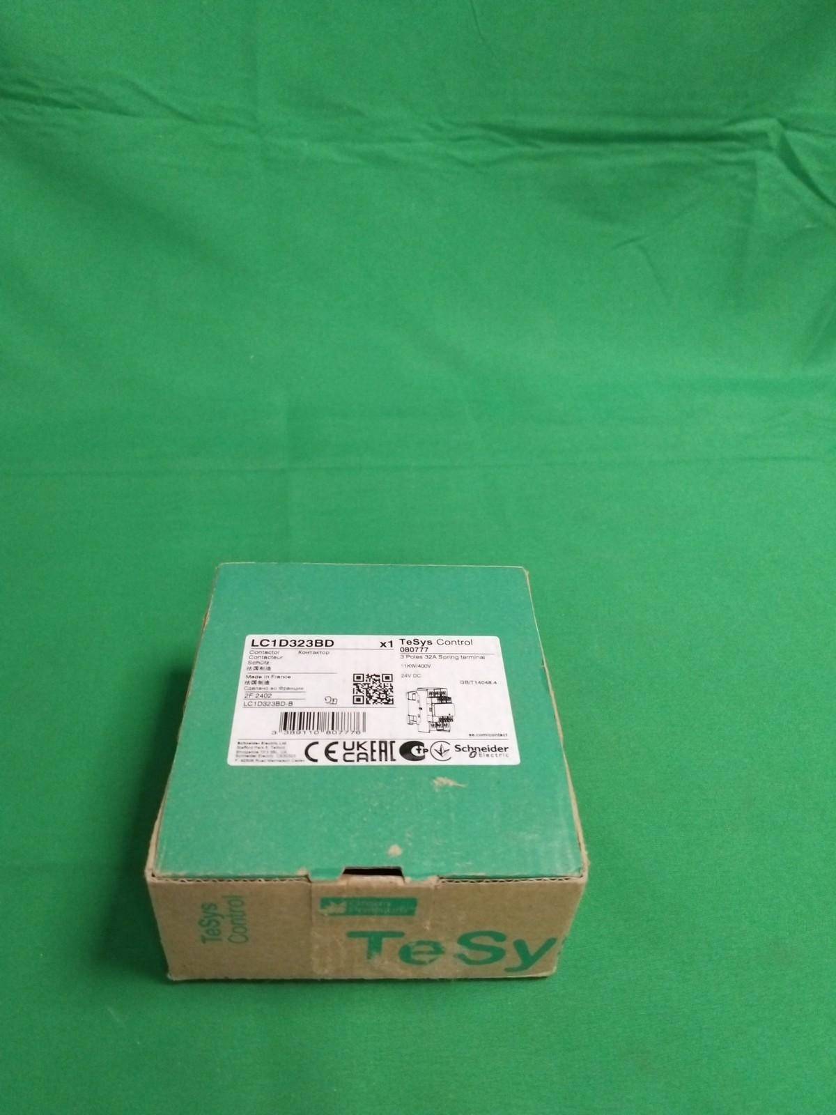 IEC contactor, TeSys Deca, nonreversing, 32A, 20HP at 480VAC, 3 phase, 3 pole, 3 NO, 24VDC coil, open style