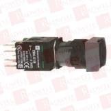Complete push button, Harmony XB6, black square flush pushbutton Ø 16 spring return 1NC unmarked