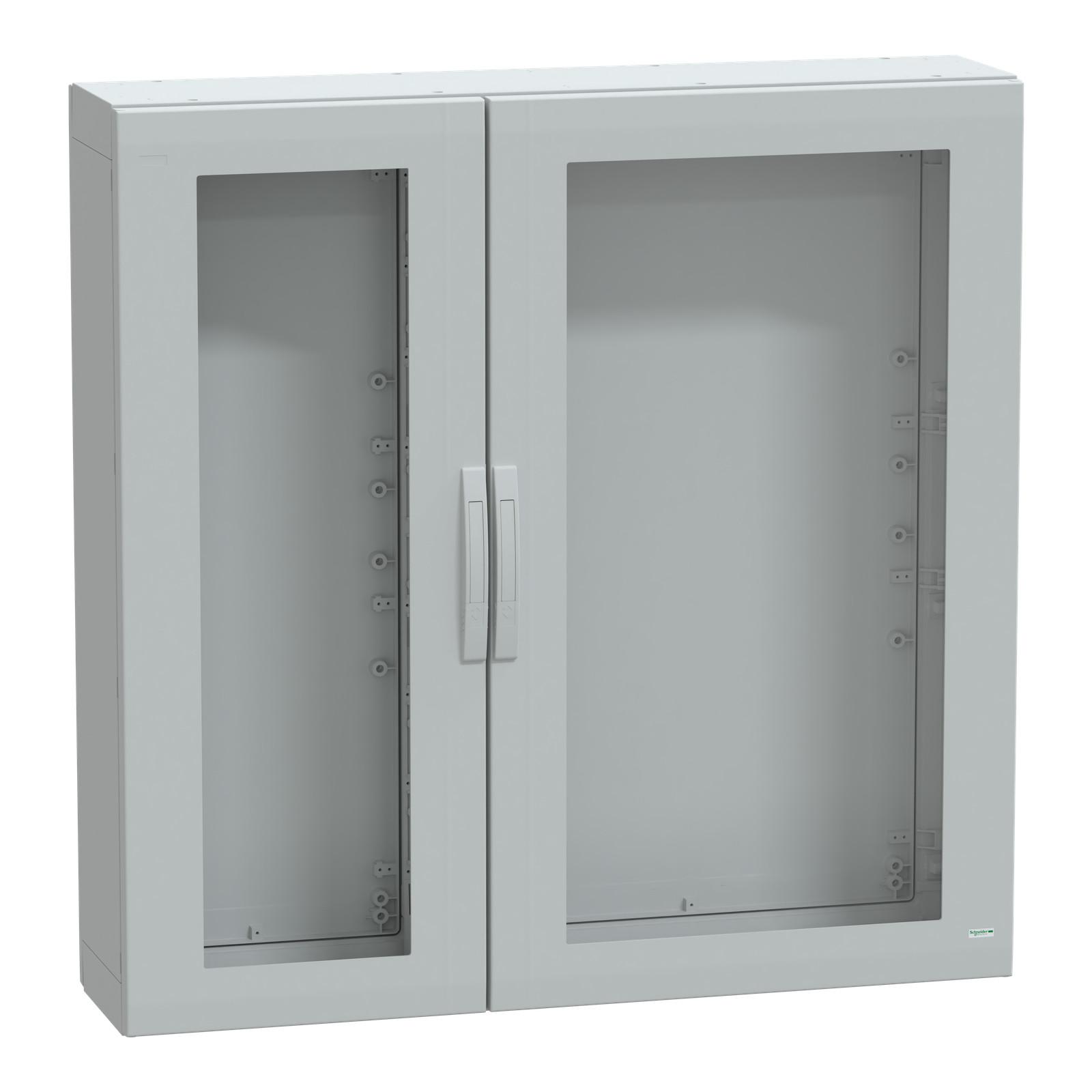Floor standing polyester enclosure, Thalassa PLA, glazed door, completely sealed, 1250x1250x320mm, IP65, IK08