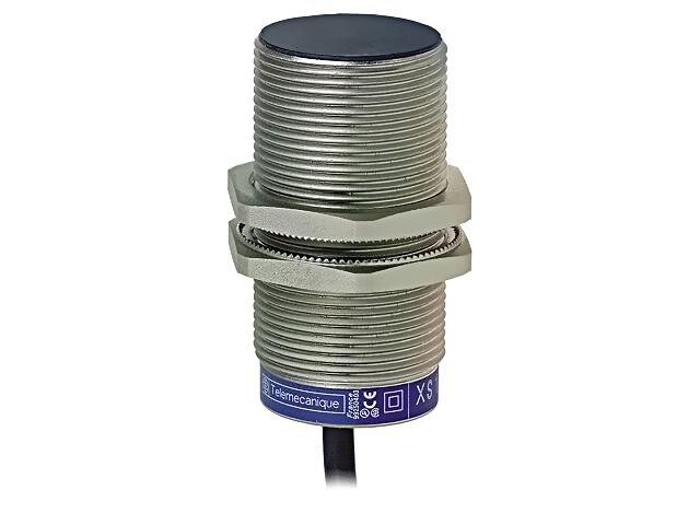 Inductive proximity sensors XS, inductive sensor XS1 M30, L60mm, brass, Sn10mm, 24...240VAC/DC, cable 2 m
