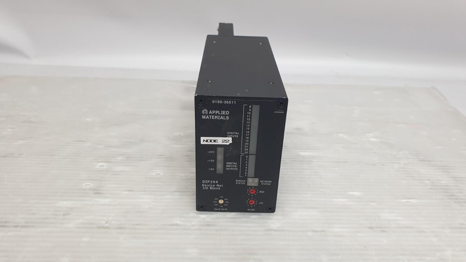 DIP294 DeviceNet I/O Block 0190-36511 w/ AMP Filter 0090-02703