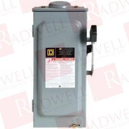 Safety switch, general duty, non fusible, 60A, 2 pole, 10hp, 240VAC, NEMA 3R, bolt on provision