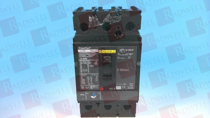 Circuit breaker, PowerPacT J, 200A, 3 pole, 600VAC, 25kA, lugs, thermal magnetic, 80%