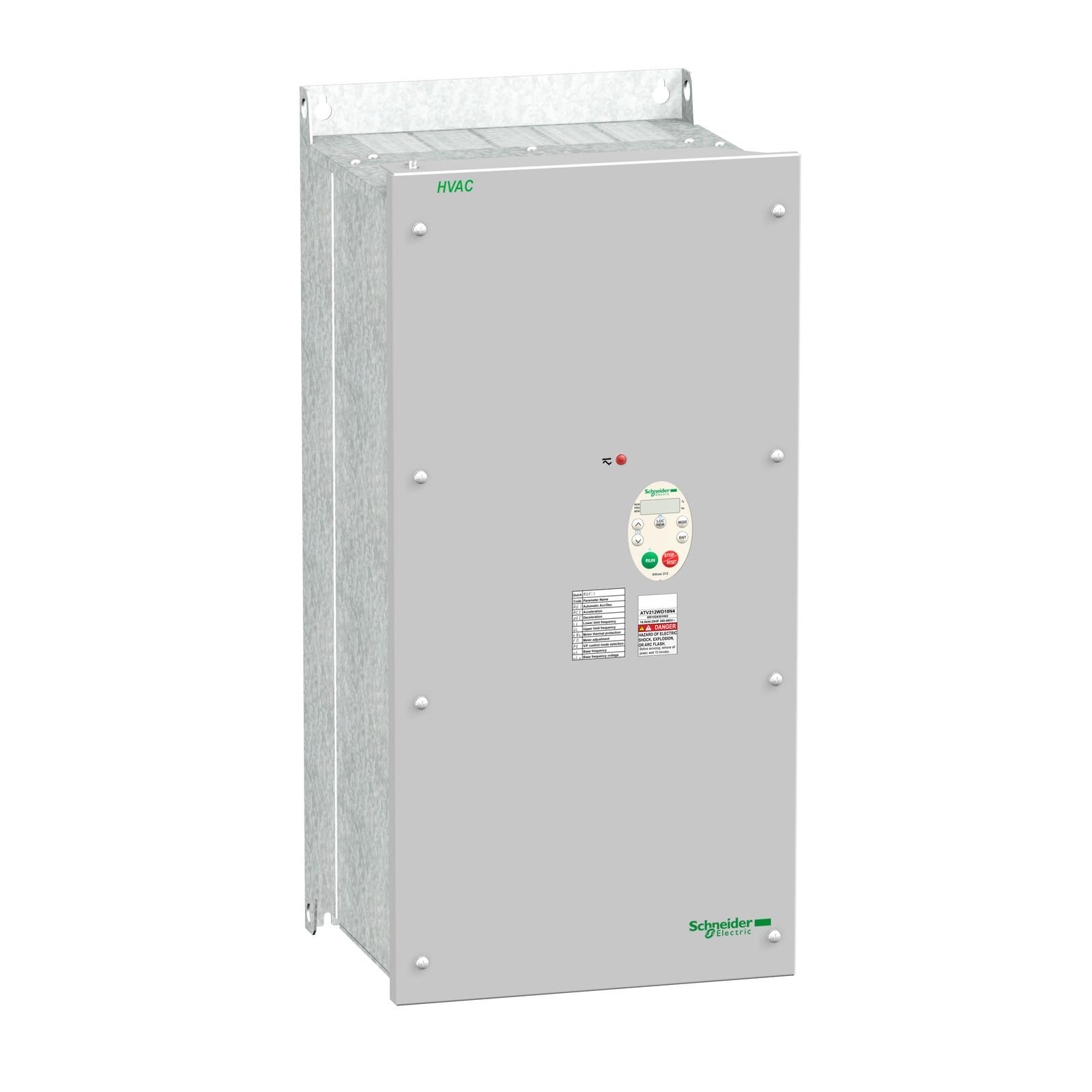variable speed drive ATV212 - 18.5kW - 25hp - 480V - 3ph - EMC class C1 - IP55