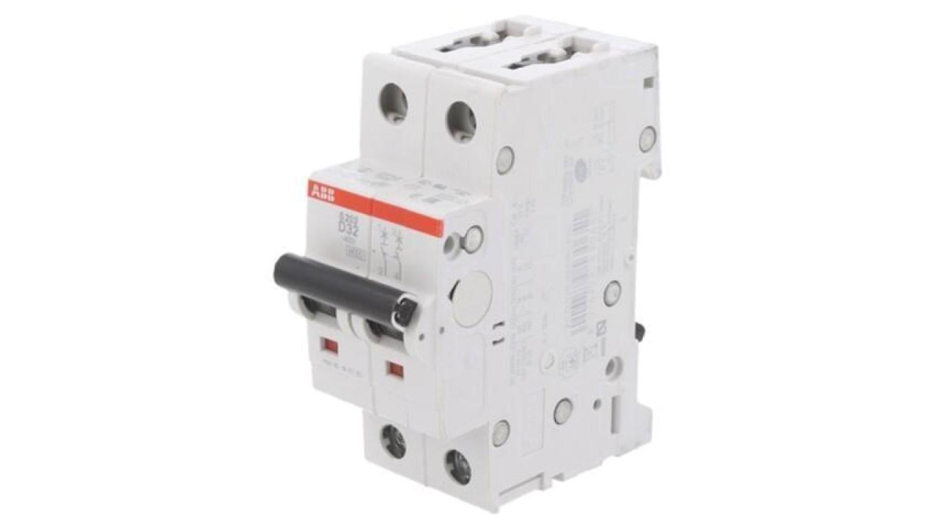 S202-D32 Miniature Circuit Breaker - 2P - D - 32 A
