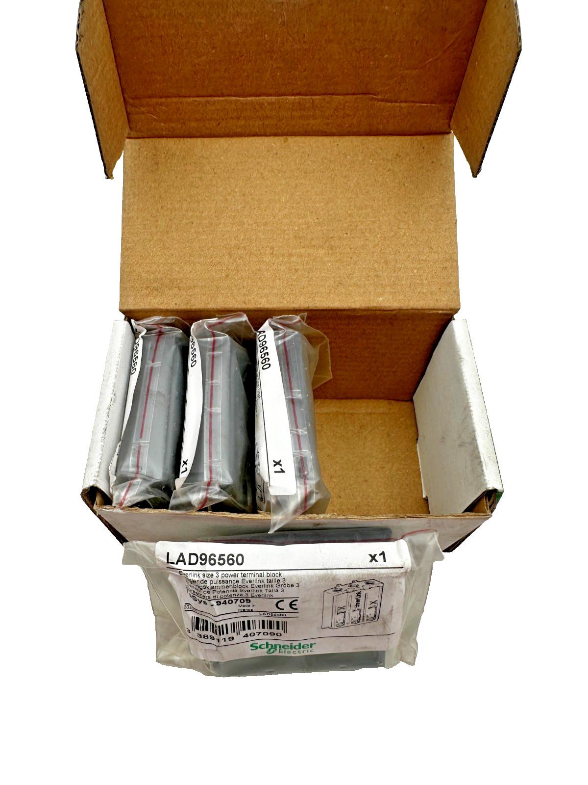 Terminal block, TeSys Deca, Everlink BTR screw connectors, 3P, for contactors LC1D40A-D80A