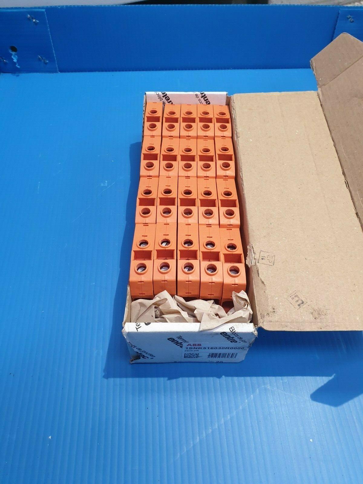 ZS35-OR Screw Clamp Terminal Block - Feed-through - Orange