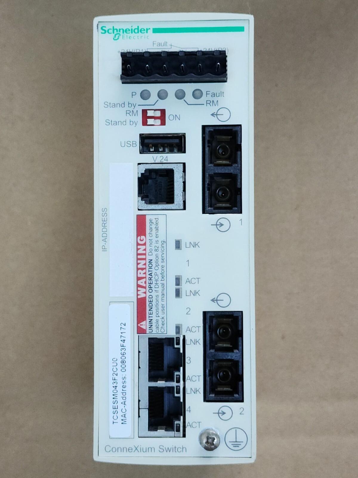 TCSESM043F2CU0 CONNEXIUM MANAGED SWITCH 2TX2FX-MM LOCK MISS