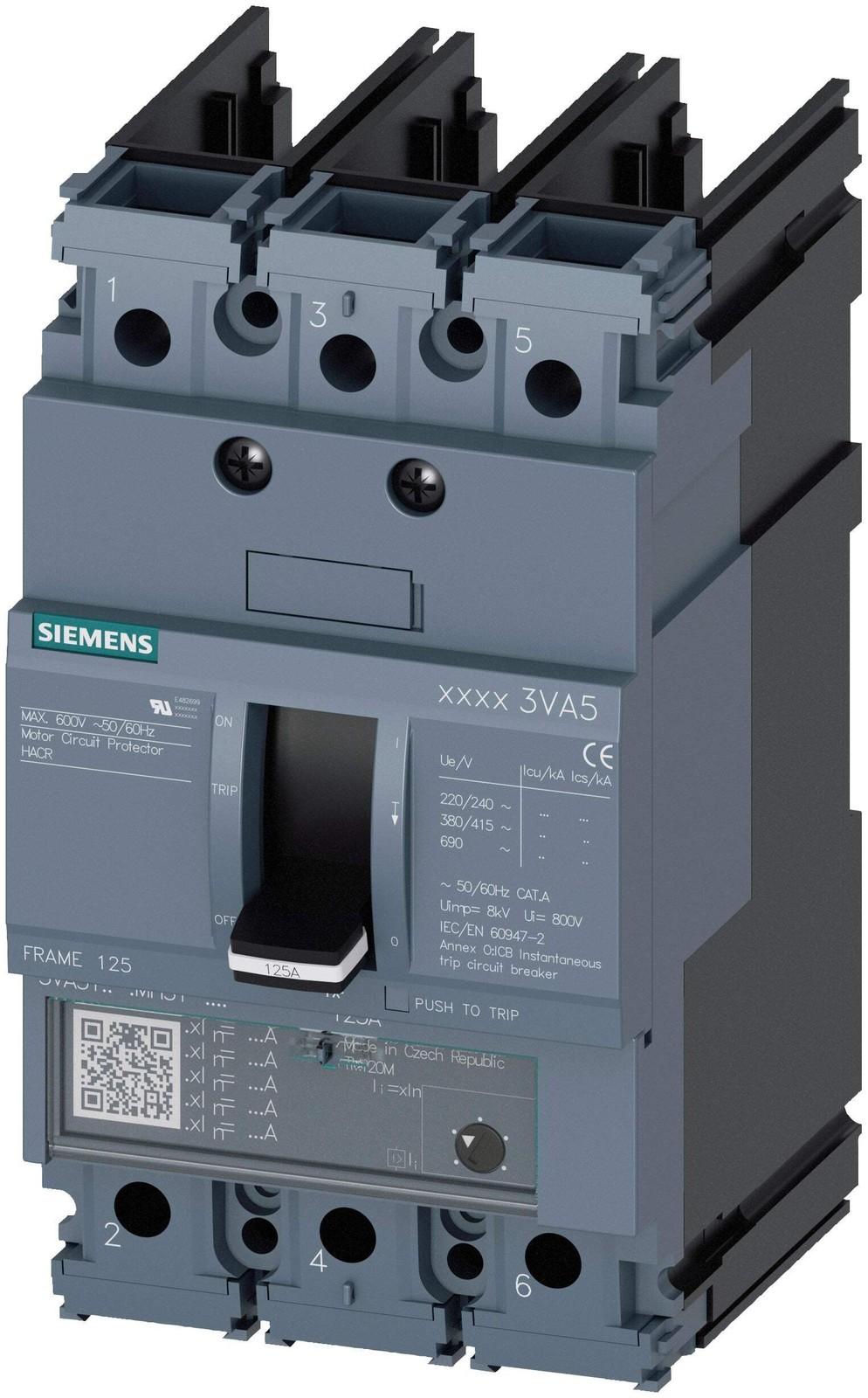 BRKR 3VA51 3P 50A 65KA MCP HI