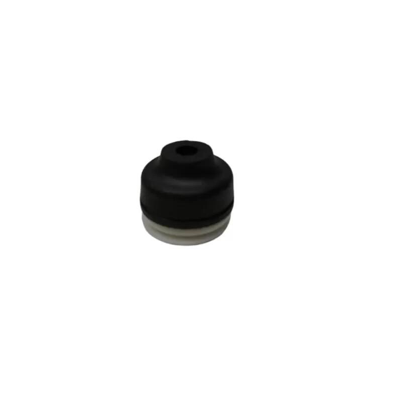 Head for push button, Harmony XAC, plastic, black, booted, operating travel 4mm, 25...+ 70 degree C