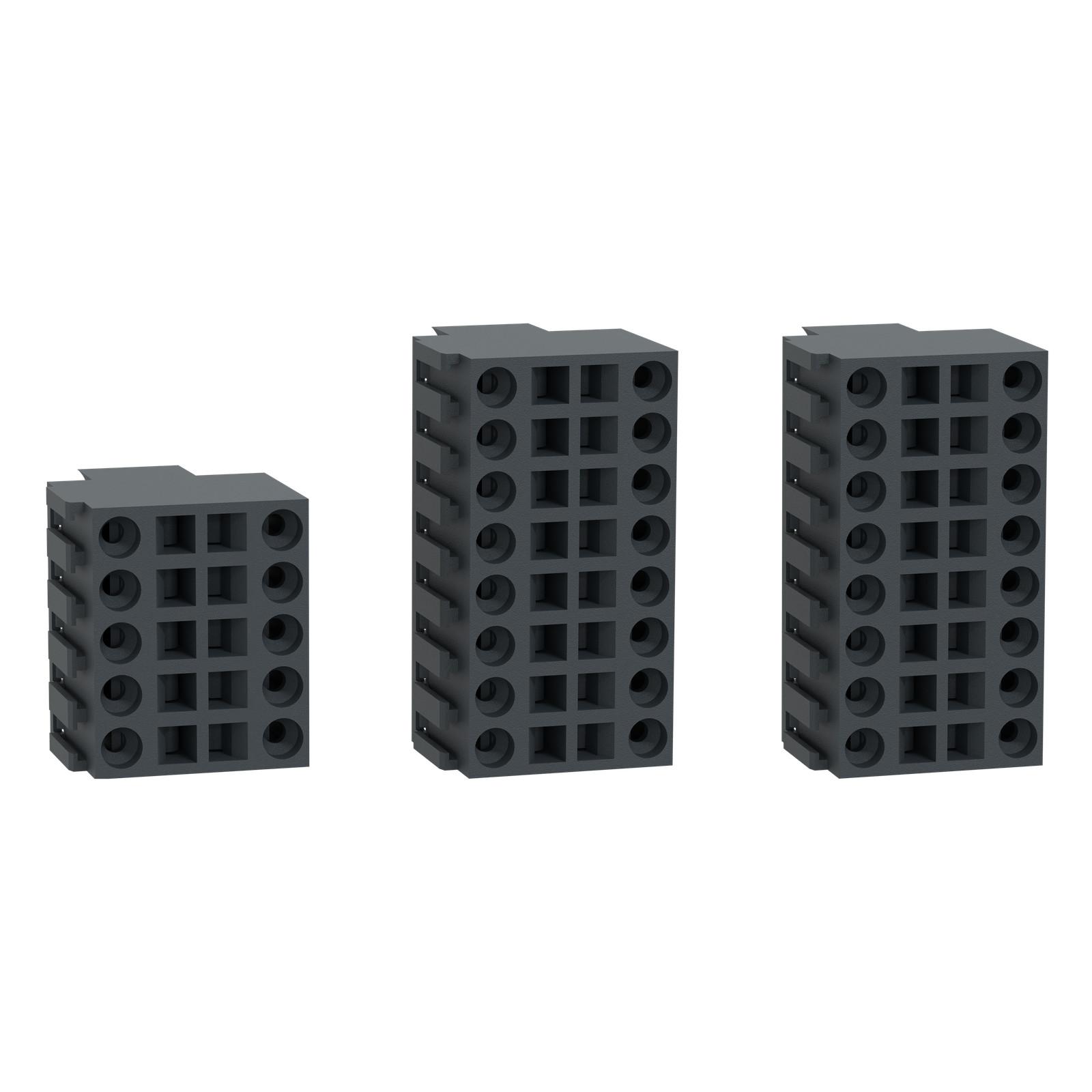 connector, Modicon M340, one 10 pin + two 16 pin, for counter module