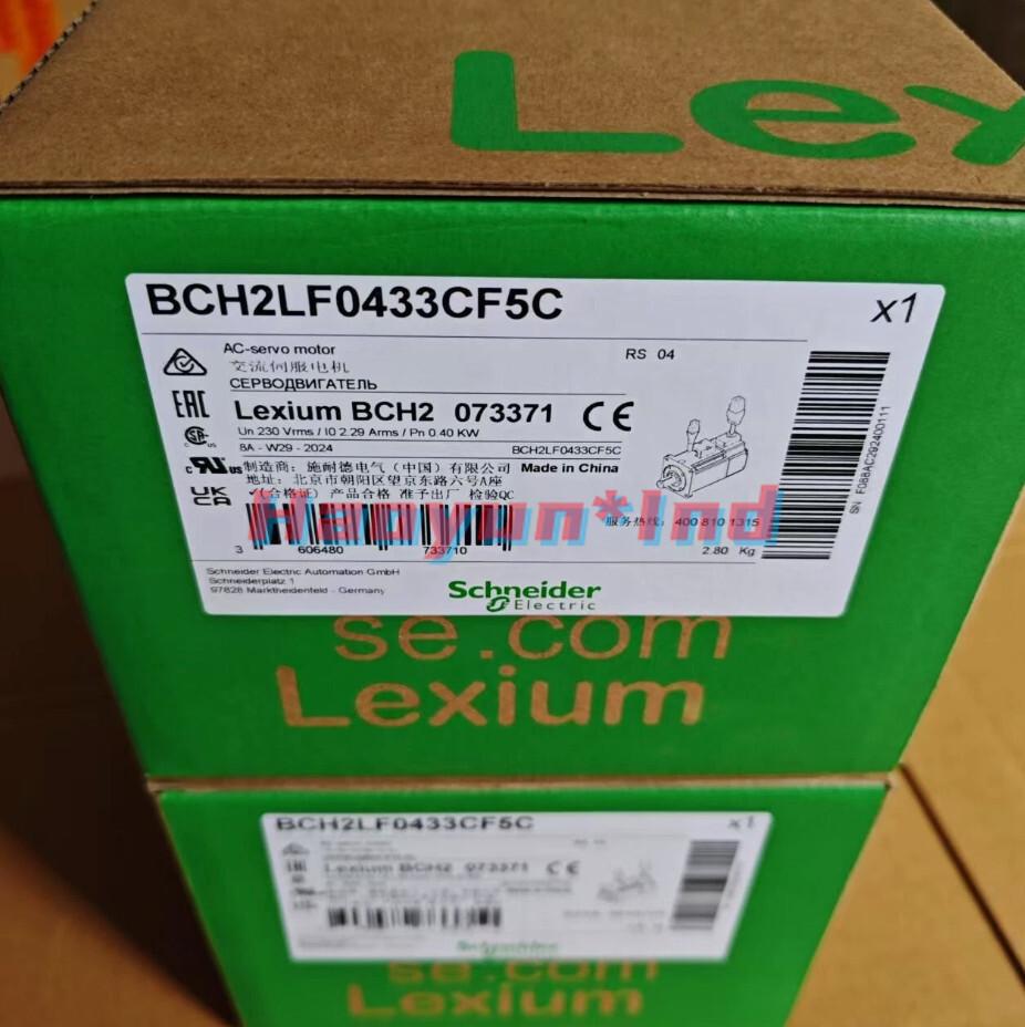 servo motor BCH, Lexium 28, 80mm, 400W, 0.72kg.cm², with oil seal, with key, brake, leads connection