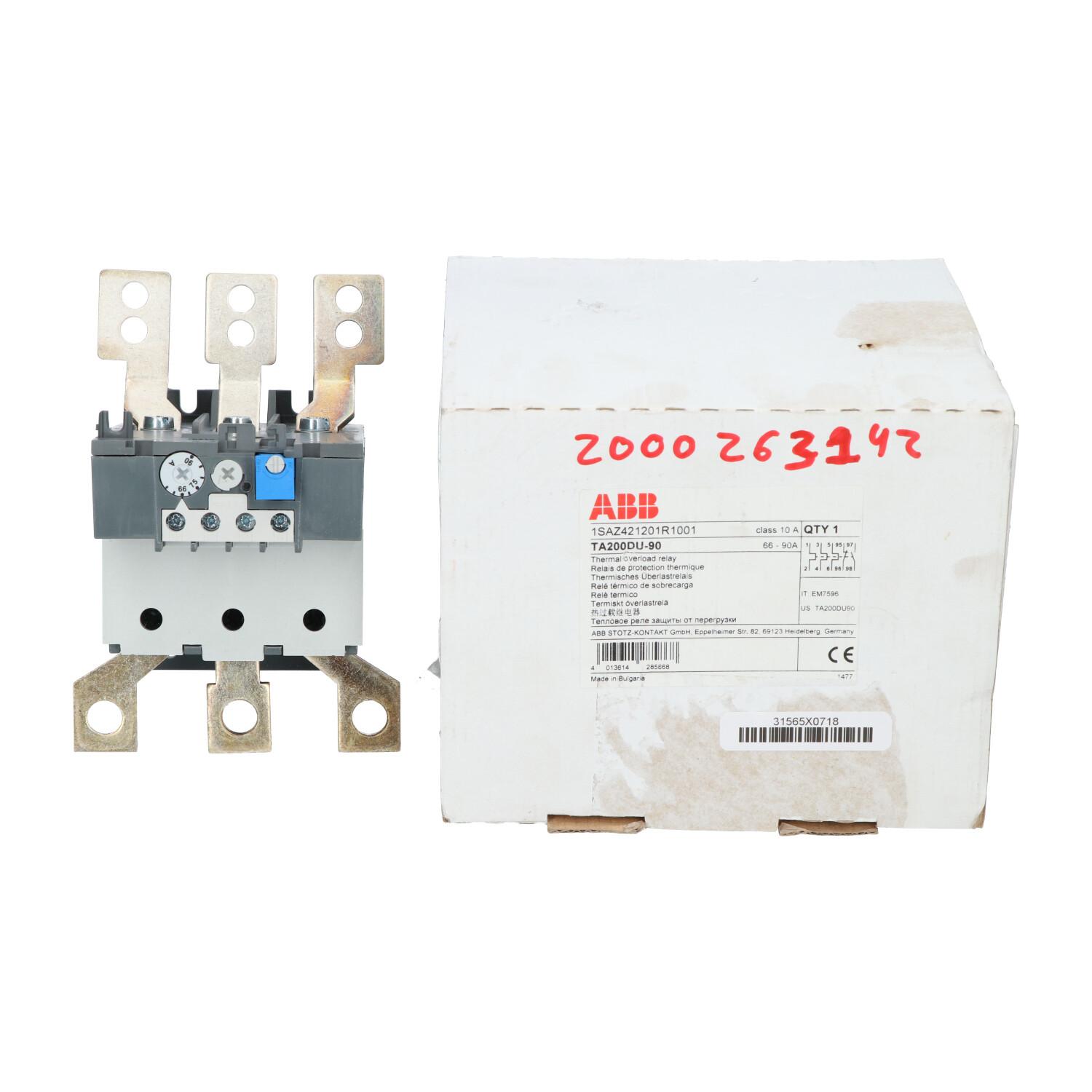 TA200DU-90 Thermal Overload Relay 66 ... 90 A