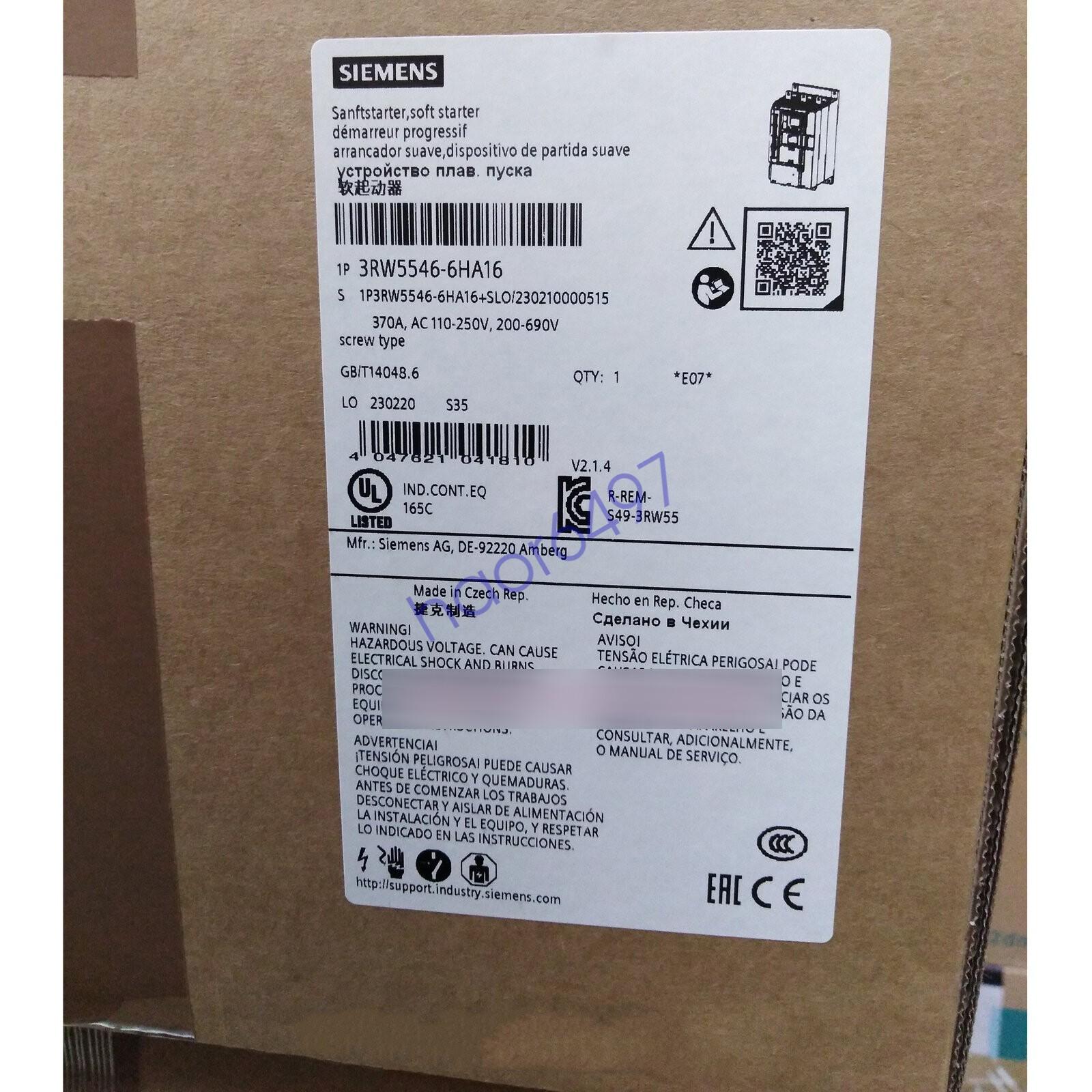 3RW55 690V 370A 110-250V screw