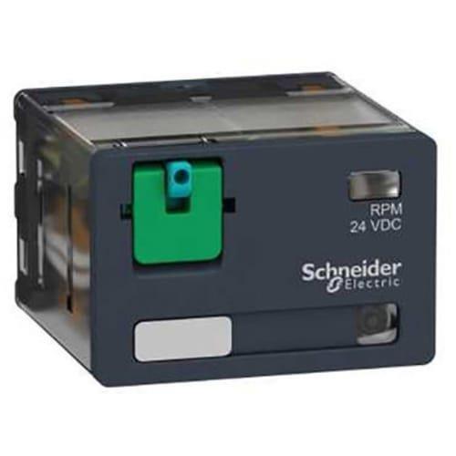 plug-in relay, Harmony electromechanical relays, 15A, 4CO, with LED, lockable test button, 12V DC