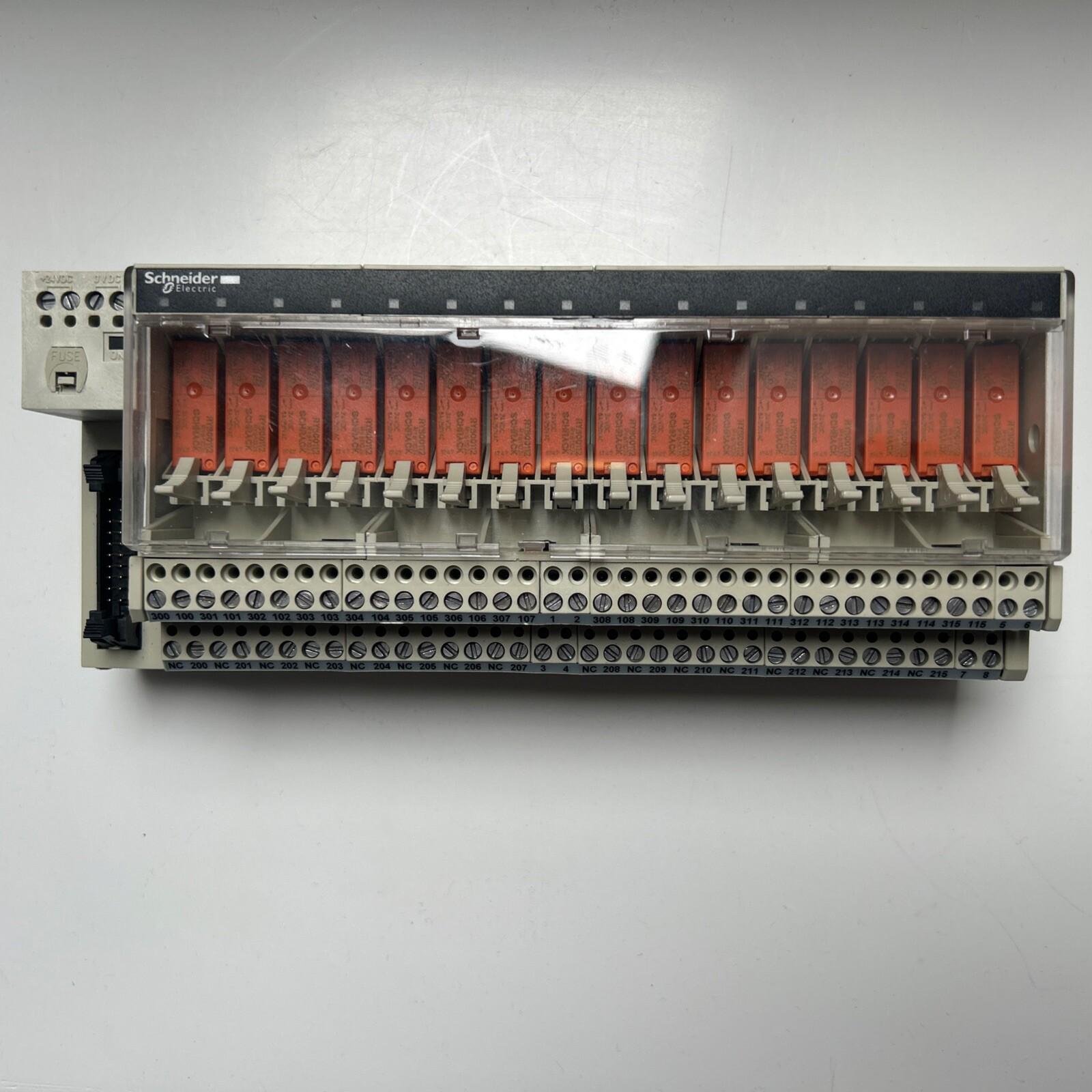 Sub-base with plug-in electromechanical relay ABE7 - 16 channels - relay 10 mm