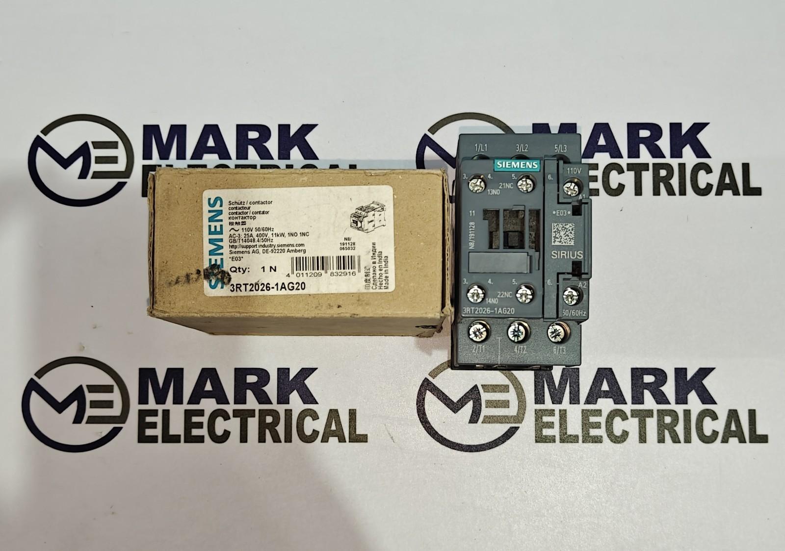 CONTACTOR S0 25A 110VAC 1NO/1NC SCRW