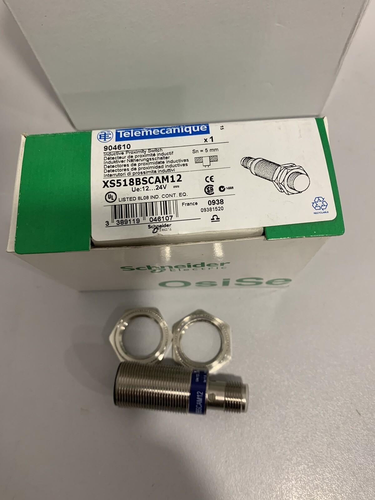 Inductive proximity sensors XS, inductive sensor XS5 M18, L50mm, brass, Sn5mm, 12...24 VDC, M12