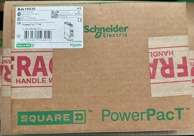 Circuit breaker, PowerPacT B, 30A, 1 pole, 600Y/347VAC, 25kA, lugs, thermal magnetic, 80%