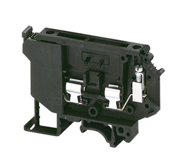Terminal block, Linergy TR, fused disconnect type, for 5x20,5x25,5x30mm cartridge fuse, 2 points, 4mm², black
