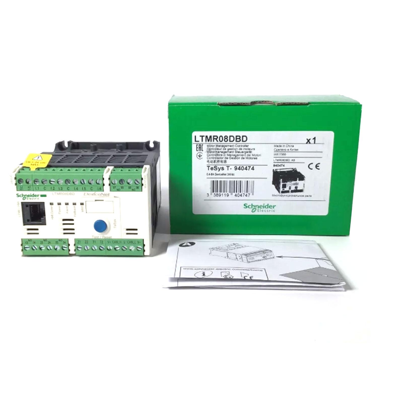 Motor controller, TeSys T, Motor Management, DeviceNet, 6 logic inputs, 3 relay logic outputs, 0.4 to 8A, 24VDC