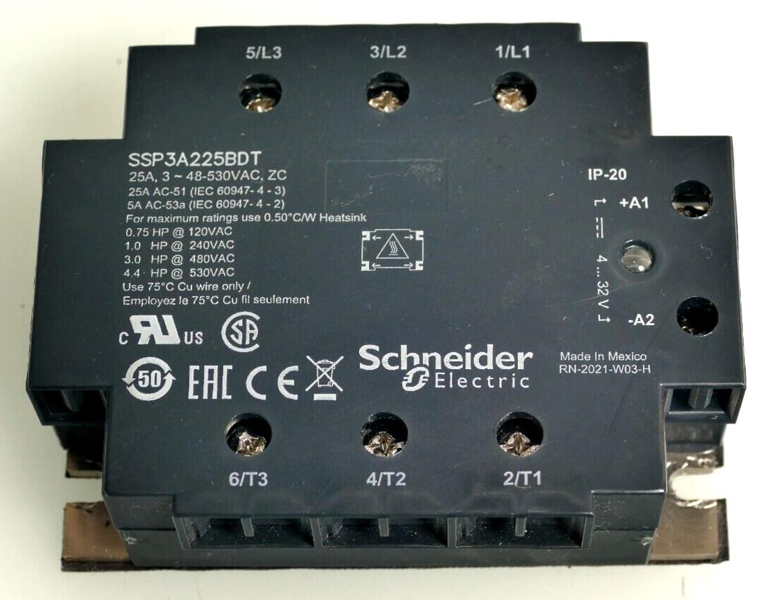 Solid state relay, Harmony, 25A, panel mount, zero voltage switching, thermal pad, input 4…32V DC, output 48…530V AC