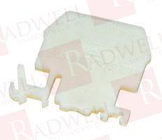 Terminal block, Linergy, end barrier, natural color, for 9080GF6, 9080GS6, or 9080GG6 terminal blocks