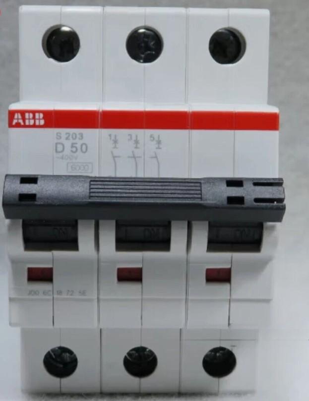 S203-D50 Miniature Circuit Breaker - 3P - D - 50 A