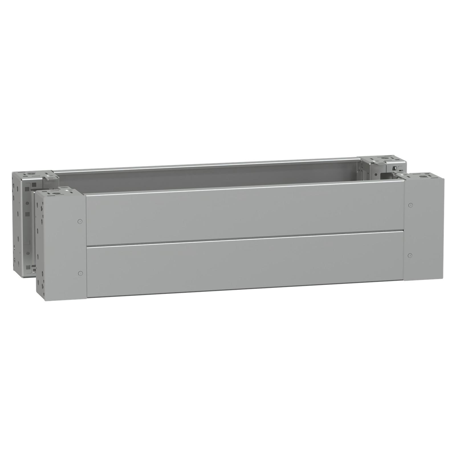 Spacial - plain front panel plinth W800 H200 stainless steel 316L