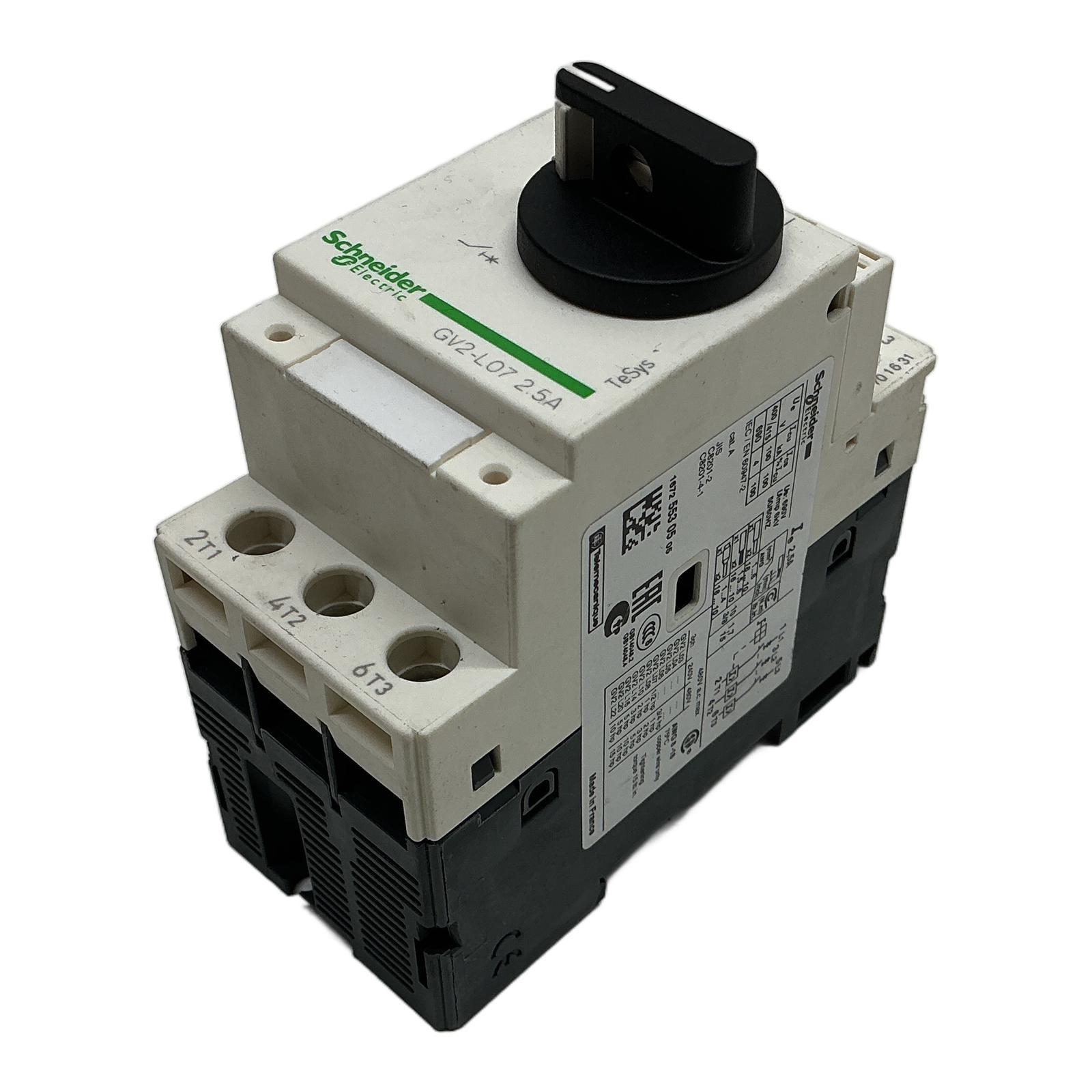 TeSys Deca Manual Starter and Protector, magnetic circuit protector, rotary handle, 2.5 A, screw clamp terminals