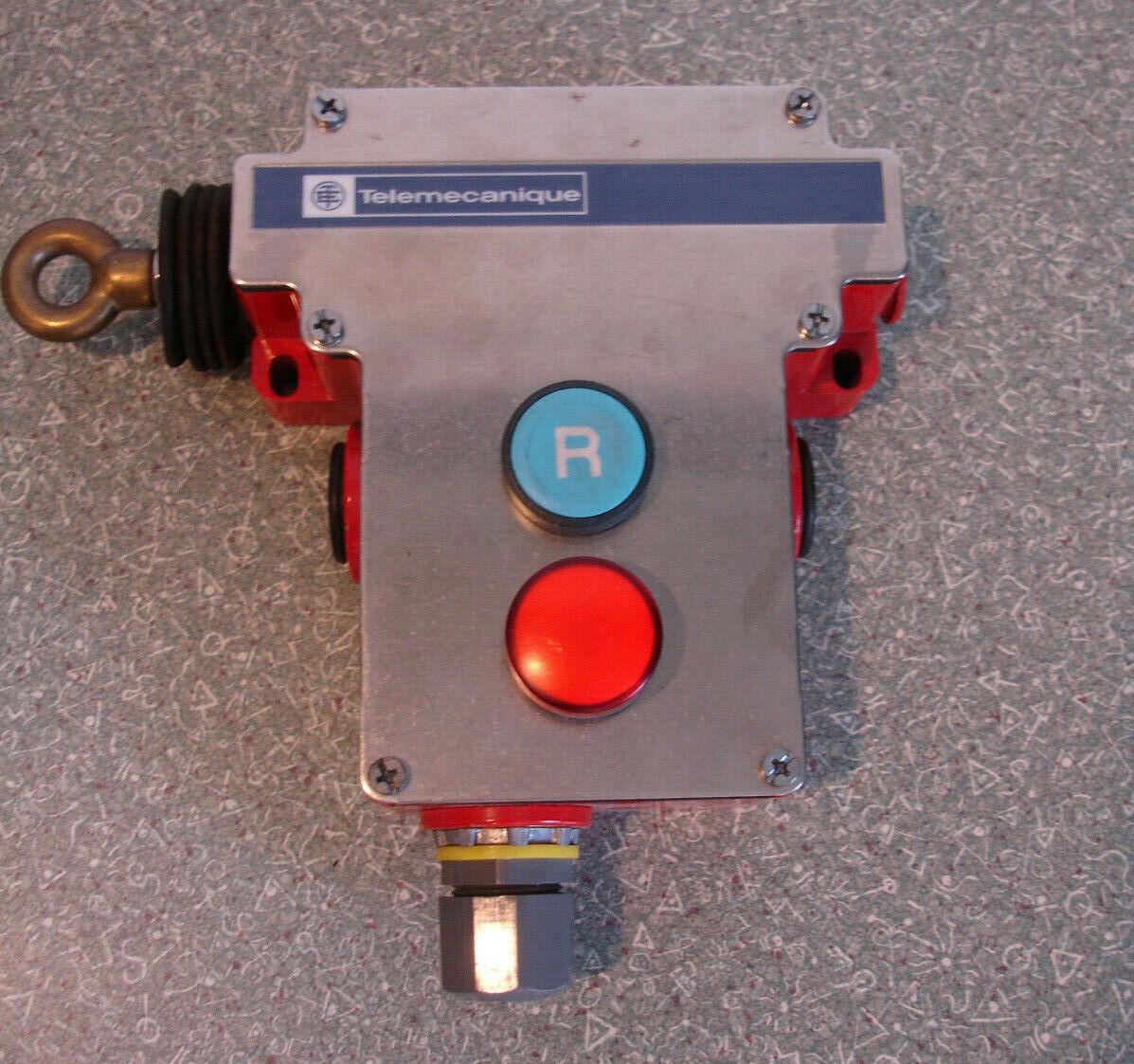 Latching emergency stop rope pull switch, Telemecanique rope pull switches XY2C, trip wire cable 300 VAC 10 A XY2CE