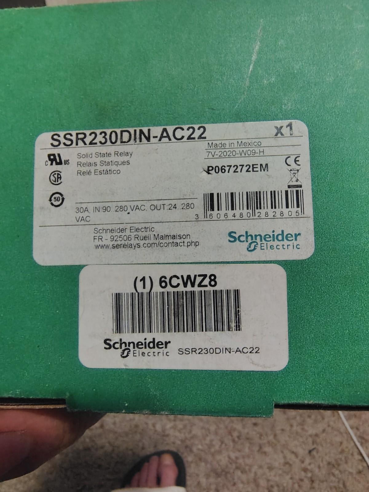 Relay, SE Relays, solid state, SPST NO, 30A, 24…480 VAC, 90...280 VAC Uc, SCR, AC zero cross, 22 mmm