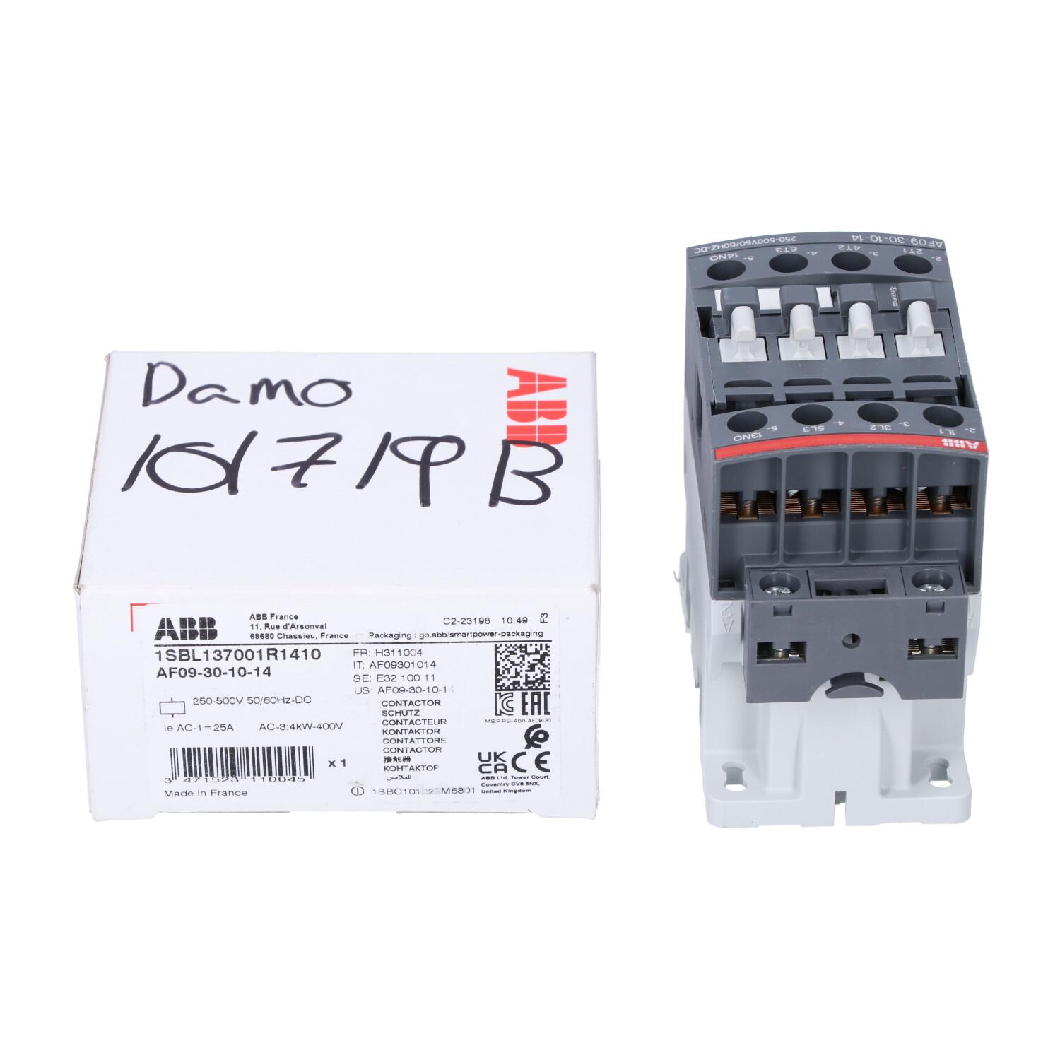 AF09-30-10-14 250-500V50/60HZ-DC Contactor