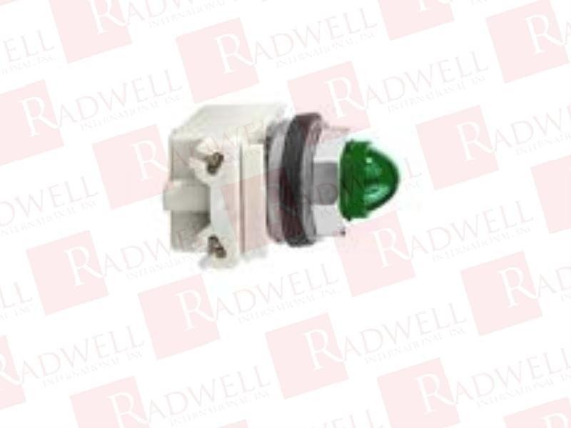 Pilot light, Harmony 9001K, metal, polycarbonate, domed, green, 30mm, 120V