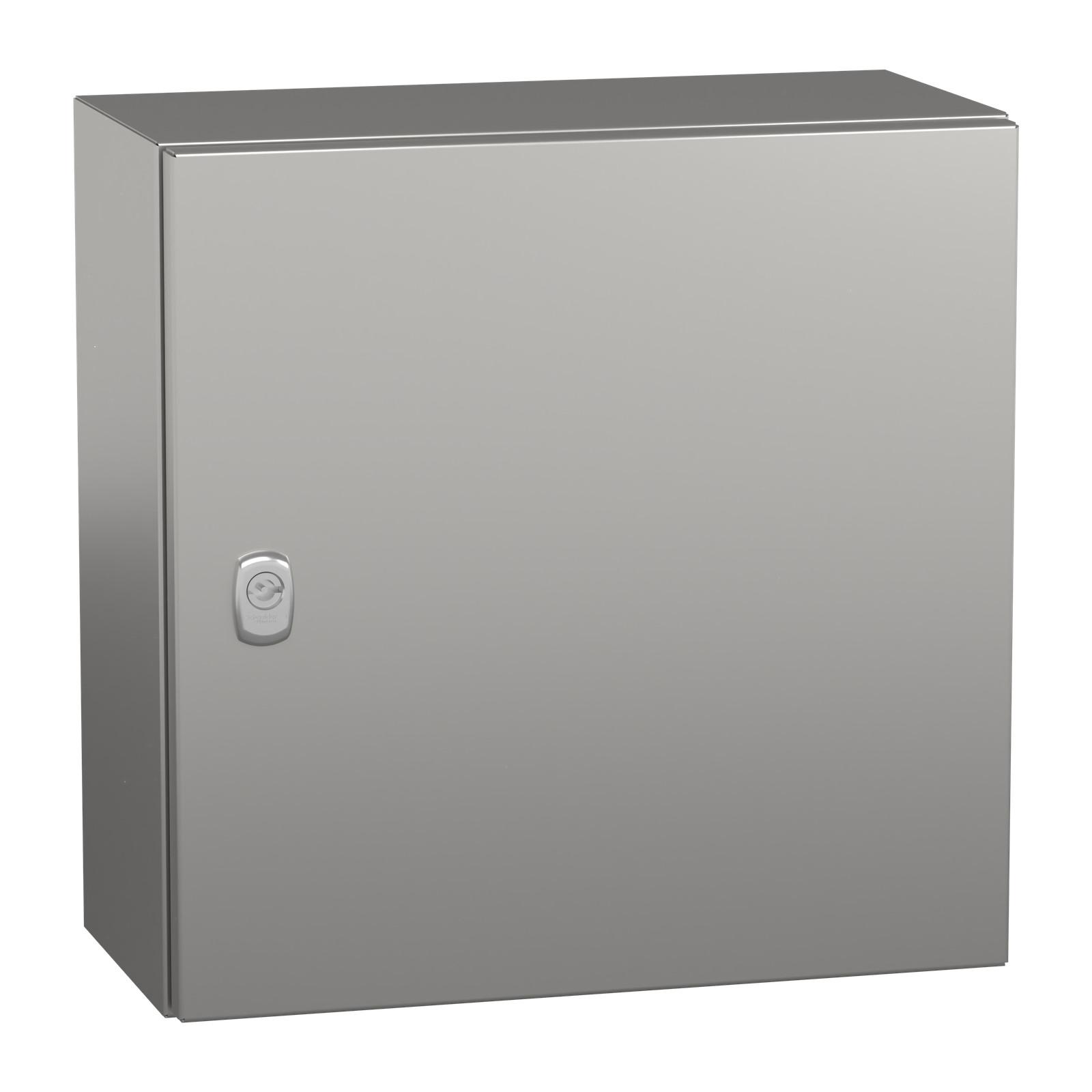 Wall mounted enclosure, Spacial S3X, stainless steel 304L, plain door, 400x400x200mm, IP66