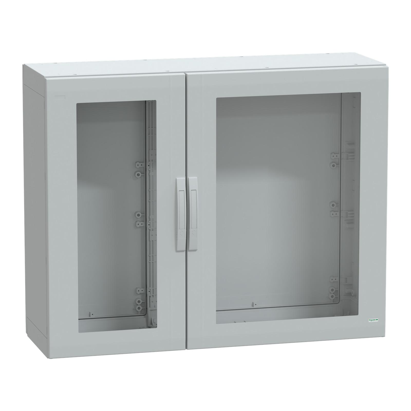 Floor standing polyester enclosure, Thalassa PLA, glazed door, completely sealed, 1000x1250x420mm, IP65, IK08